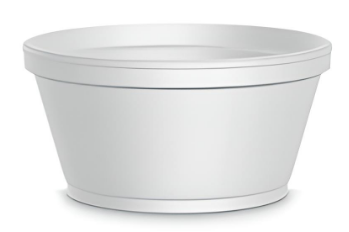 Pote Isopor 240 Ml - Cx C/ 1000 Und
