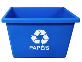 Lixeira P/ Papel A4 20 Lts - Azul Lixeira P/ Papel A4 20 Lts - Azul