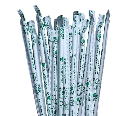 Canudo De Papel Branco 8Mm - Granel - Pct...