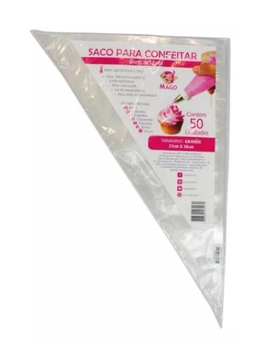 Saco P/ Confeitar Descartável 40x23 - Pct... Saco P/ Confeitar Descartável 40x23 - Pct...