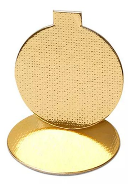 Base Laminada Redonda Dourada P/ Doce 7,5... Base Laminada Redonda Dourada P/ Doce 7,5...