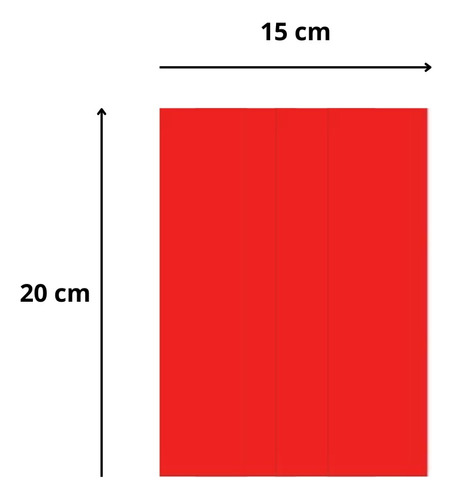 Saco Plástico Vermelho Pebd 15x20x0,07 - ...