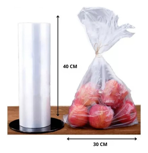 Bobina Plástica Picotada 30x40 - C/ 1 Kg
