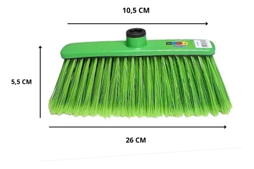 Kit 4 - Refil Vassoura Robusta Verde Uni ...