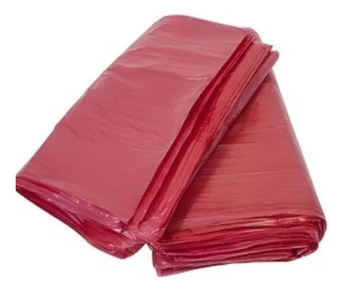 Saco Plástico Vermelho Pebd 15x20x0,07 - ...
